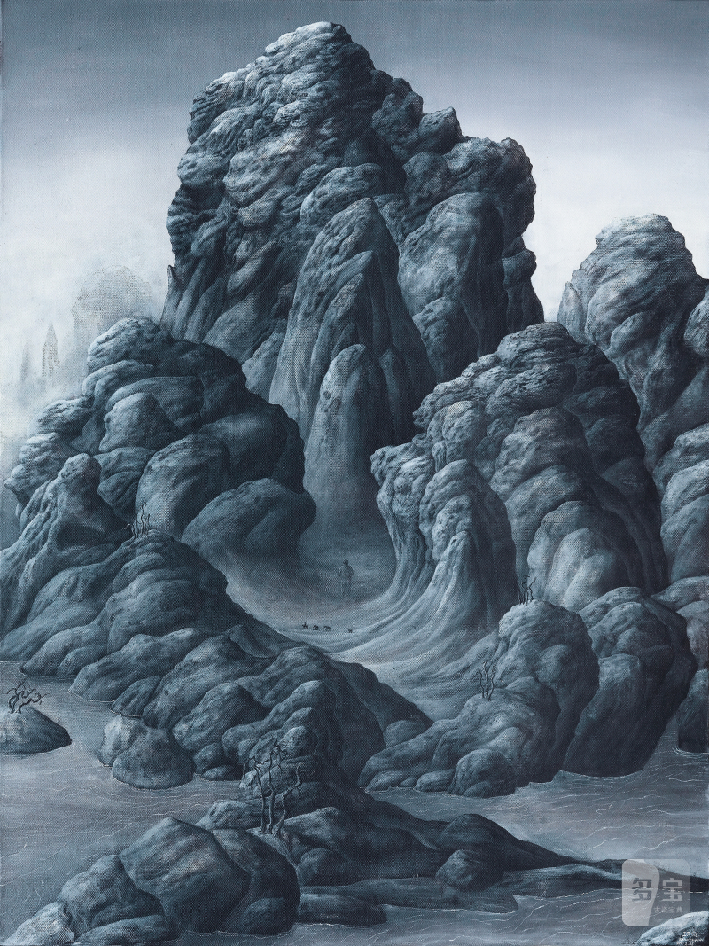 王梵僧 WANG FANSENG (b.1984) 中峰行旅 Travel - 图2